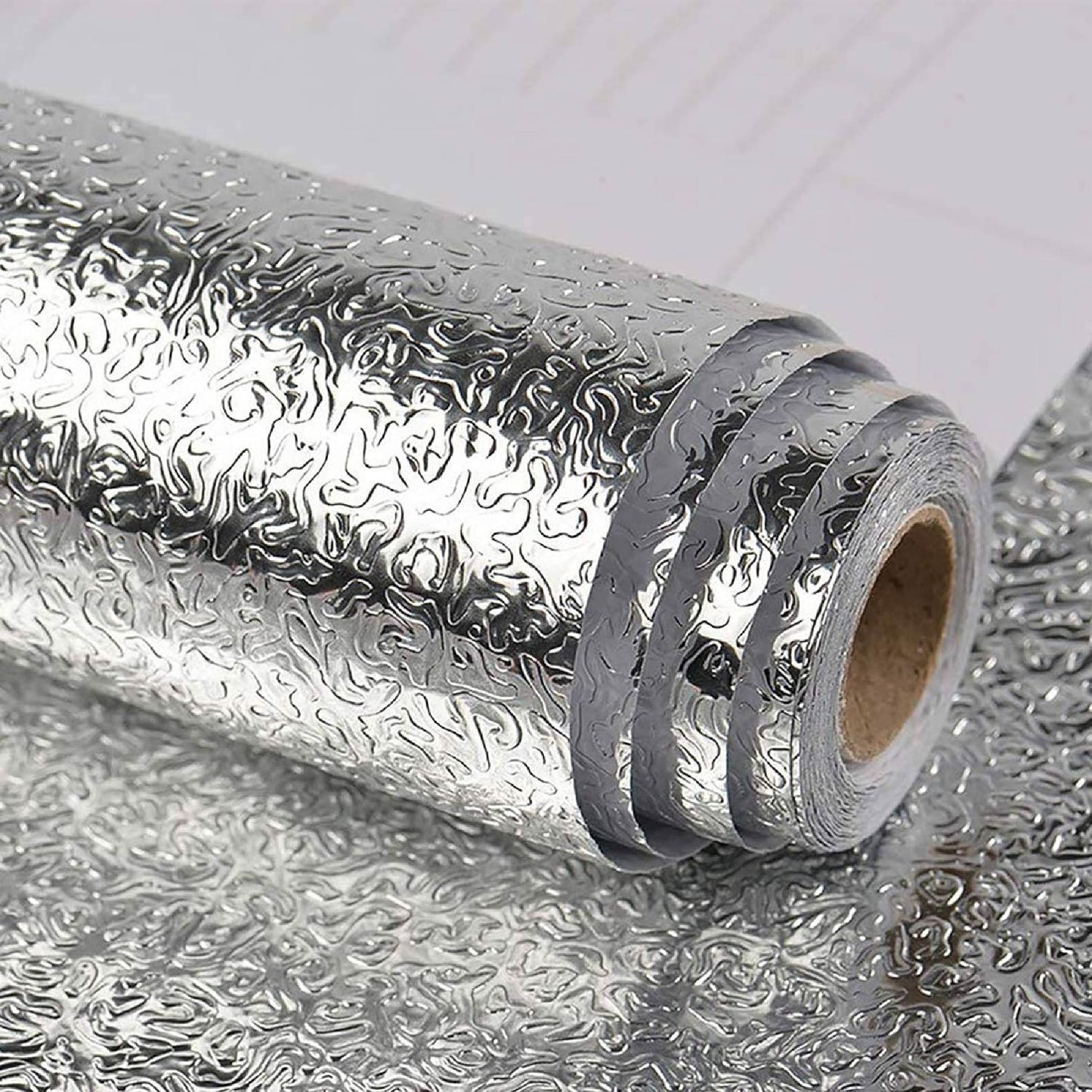 Aluminio Autoadhesivo Cocina 60cm x 3Mt