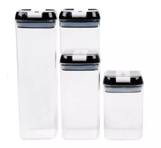 Set De Contenedor De Alimentos X4 Cocina