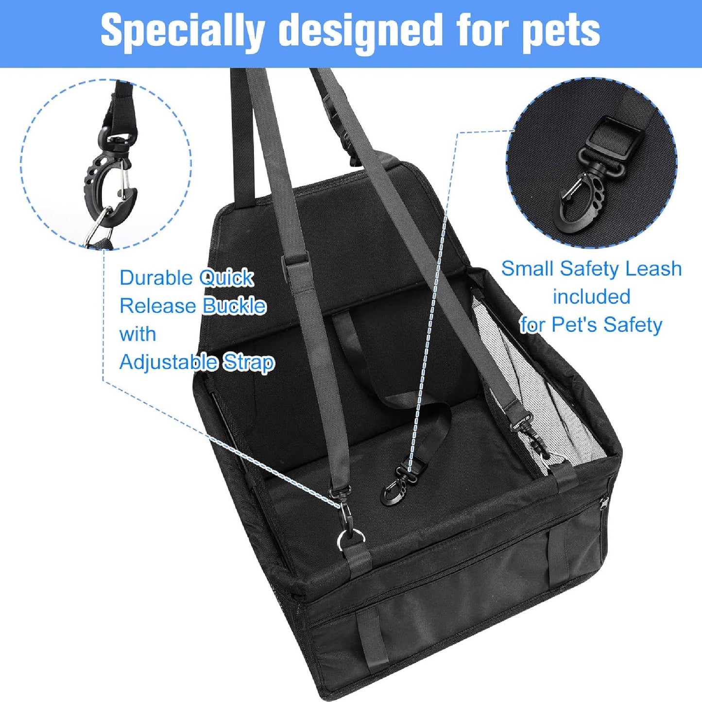 Asiento Transportador de Perros Para Carro