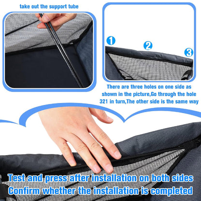 Asiento Transportador de Perros Para Carro